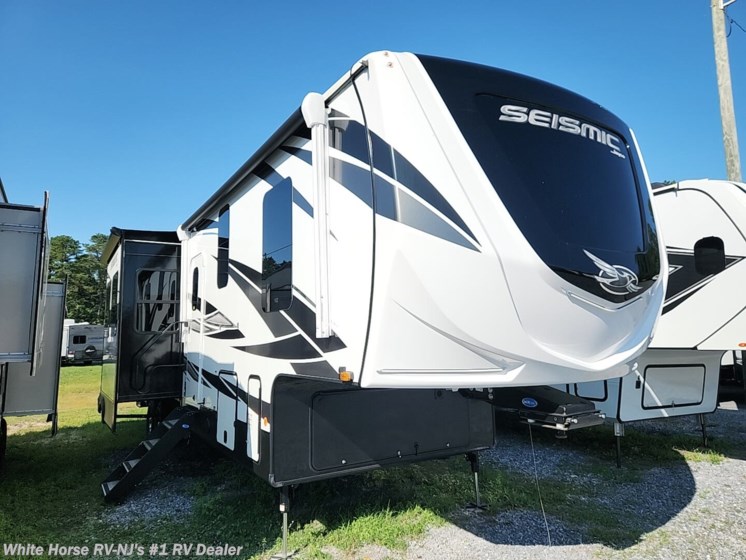 Used 2021 Jayco Seismic 3512 Triple Slide with 12FT 6&quot; Cargo Area available in Williamstown, New Jersey