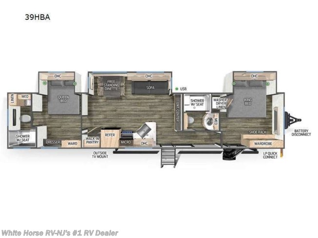 2024 Cherokee Timberwolf 39HBA by Forest River from White Horse RV Center in Williamstown, New Jersey