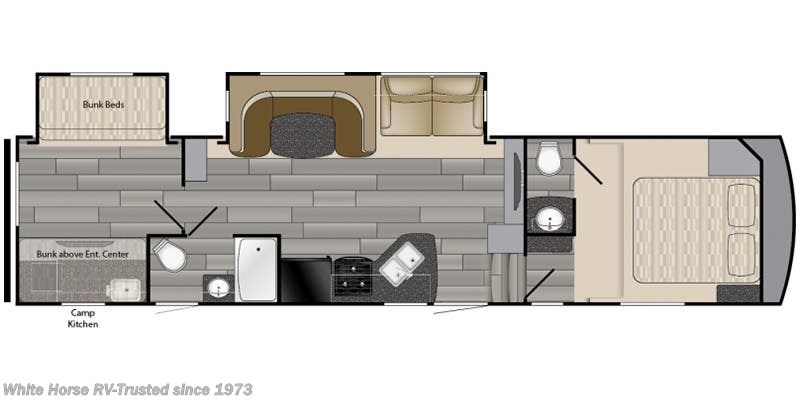 Floorplan of 2018 Heartland Pioneer 