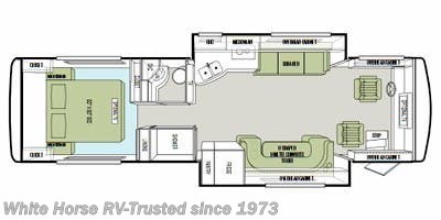 Floorplan of 2012 Tiffin Allegro Breeze 32 BR