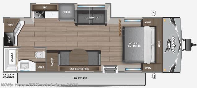 Floorplan of 2025 Jayco Jay Flight SLX 225MLSW