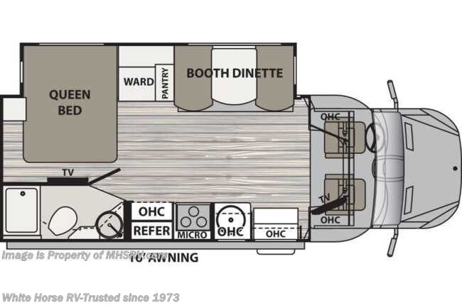 2019 Dynamax Corp Isata 4 Series 25FW - Used Class C For Sale by White Horse RV Center in Williamstown, New Jersey features Refrigerator, Queen Bed, TV, Skylight, Dinette