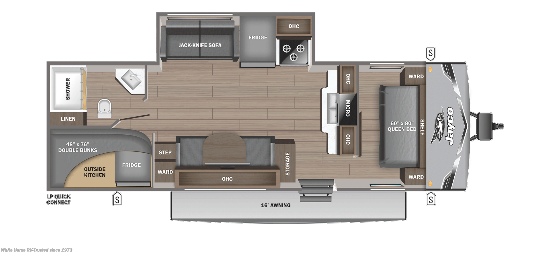 2026 Jayco Jay Flight 265BHS SLX - New Travel Trailer For Sale by White Horse RV Center in Williamstown, New Jersey features 30 Amp Service, Tankless Demand Gas Water Heater, Refrigerator (12V)