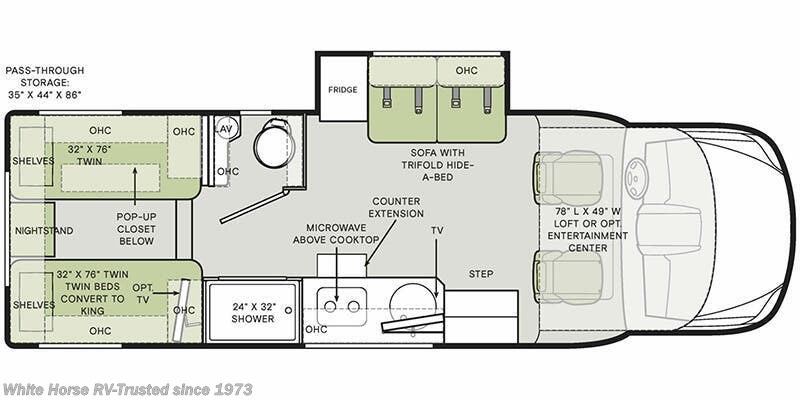 2024 Tiffin Wayfarer 25LW - Used Class C For Sale by White Horse RV Center in Williamstown, New Jersey features Theater Seating, LED Lights, Pass Thru Storage, Central Vacuum, Air Conditioning