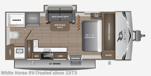 Floorplan of 2027 Jayco Jay Flight SLX 180LK