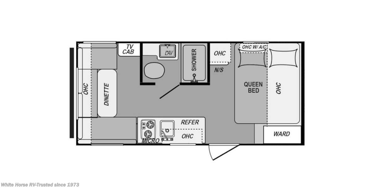 2020 Coleman Lantern 17RD - Used Travel Trailer For Sale by White Horse RV Center in Williamstown, New Jersey features Medicine Cabinet, Refrigerator, Overhead Cabinetry, Microwave, Power Awning