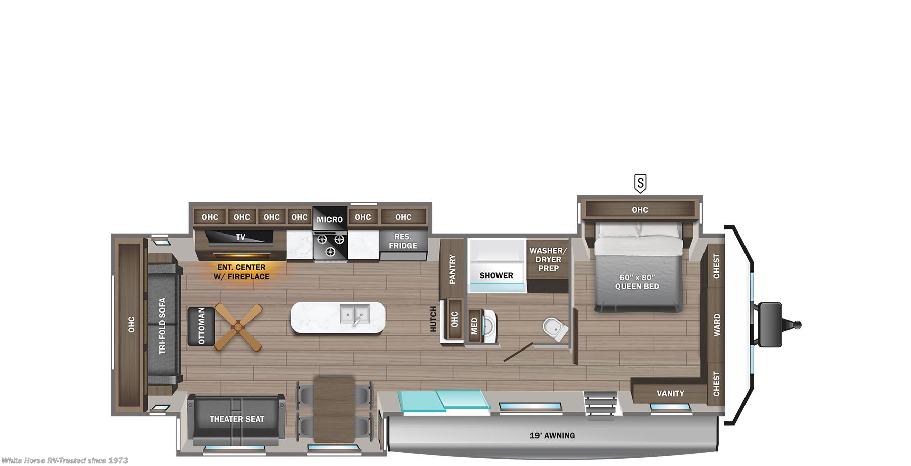 Floorplan of 2024 Jayco Jay Flight Bungalow 40RLTS
