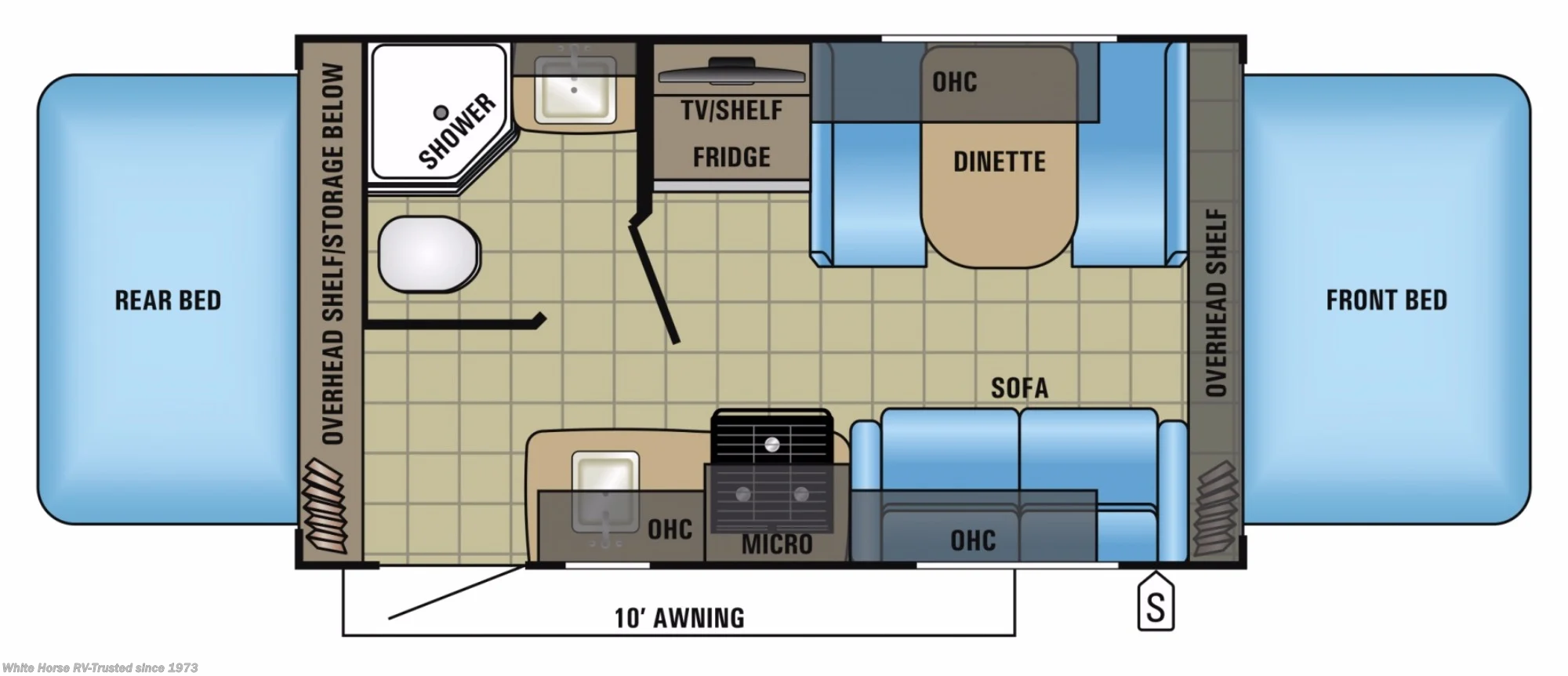 2018 Jayco Jay Feather 17Z - Used Travel Trailer For Sale by White Horse RV Center in Williamstown, New Jersey features Microwave, External Shower, Refrigerator, Air Conditioning, Stereo System