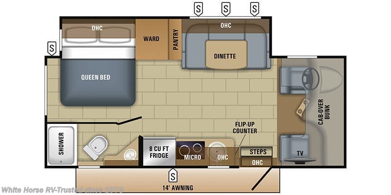 2018 Jayco Melbourne 24L - Used Class C For Sale by White Horse RV Center in Williamstown, New Jersey features Slideout, Medicine Cabinet, Backup Camera, Air Conditioning, External Shower