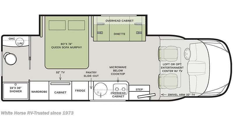 2020 Tiffin Wayfarer 25 RW - Used Class C For Sale by White Horse RV Center in Williamstown, New Jersey features Refrigerator, Converter, Backup Camera, Stove Top Burner, TV