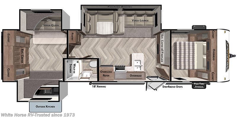 2022 Forest River Wildwood 31KQBTS - Used Travel Trailer For Sale by White Horse RV Center in Williamstown, New Jersey features Air Conditioning, Pantry, Medicine Cabinet, Refrigerator, Queen Bed