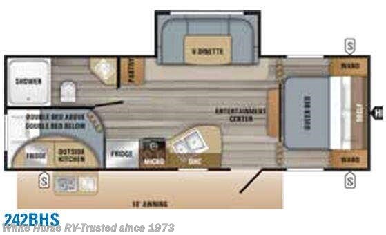 Floorplan of 2019 Jayco Jay Flight SLX 8 242BHS
