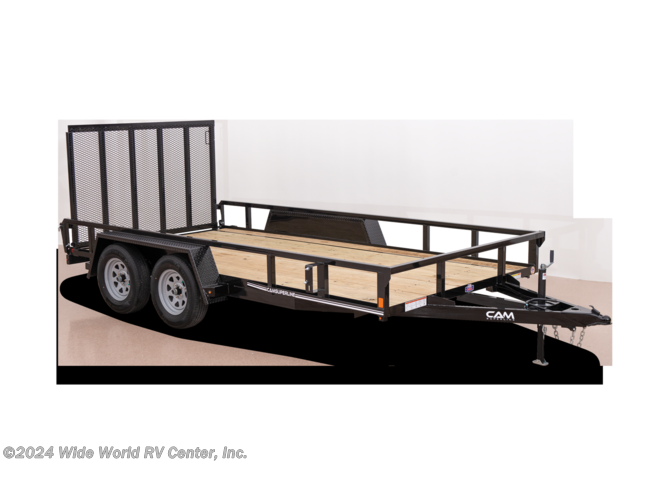 New 2022 CAM Superline STP8216TATB 7 x 16 Tube Top Utility Trailer available in Wilkes-Barre, Pennsylvania