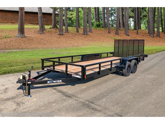 New 2023 BWISE UT-716 7 x 16 - 7K Dual Axle Tube Rail Utility Trailer available in Wilkes-Barre, Pennsylvania