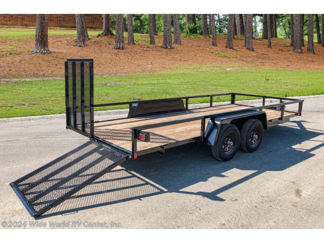 2023 BWISE UT-716 7 x 16 - 7K Dual Axle Tube Rail Utility Trailer - New Landscape Trailer For Sale by Wide World RV Center, Inc. in Wilkes-Barre, Pennsylvania