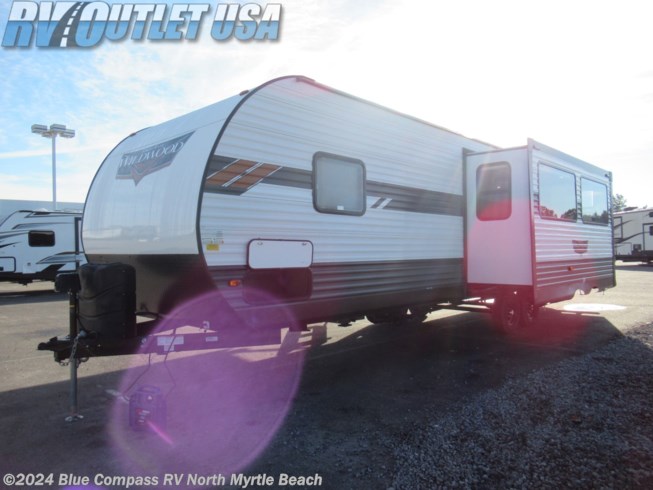 2022 Forest River Wildwood 29VBUD - New Travel Trailer For Sale by RV Outlet USA of NMB in Longs, South Carolina features LED Lights, Tinted Windows, LP Detector, Toilet, Pantry