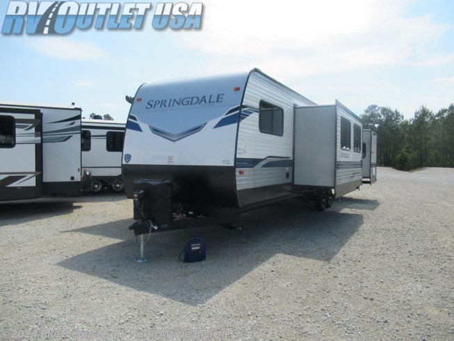 2022 Keystone Springdale 38FL - New Travel Trailer For Sale by RV Outlet USA of NMB in Longs, South Carolina features Second Roof A/C, Detachable Power Cord, Skylight, TV, Propane