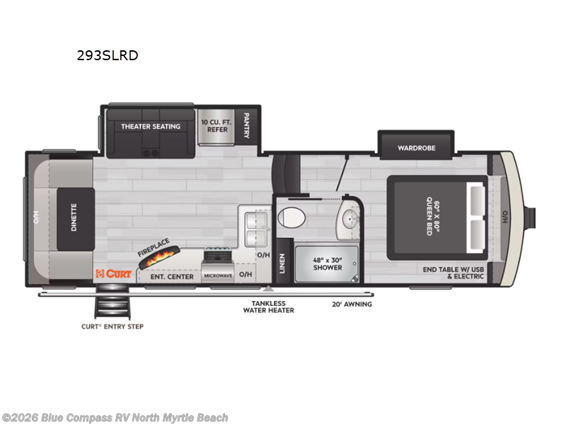 2023 Keystone Arcadia Super Lite 293SLRD - Used Fifth Wheel For Sale by Blue Compass RV North Myrtle Beach in Longs, South Carolina features Slideout
