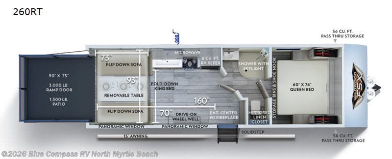 2019 Forest River Wildwood FSX 260RT - Used Toy Hauler For Sale by Blue Compass RV North Myrtle Beach in Longs, South Carolina