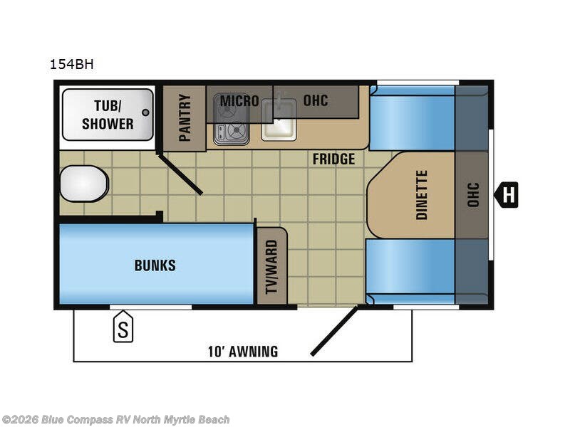 2018 Jayco Jay Flight 154BH - Used Travel Trailer For Sale by Blue Compass RV North Myrtle Beach in Longs, South Carolina
