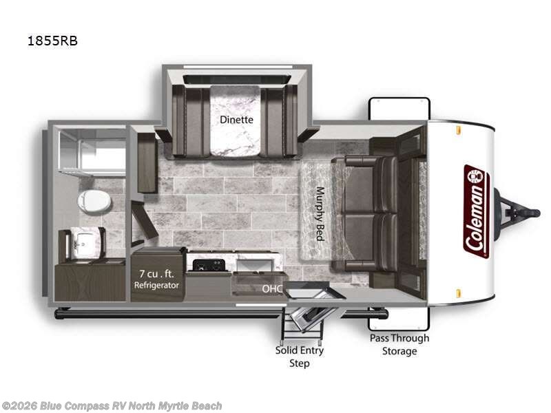 2021 Coleman Light 1855RB - Used Travel Trailer For Sale by Blue Compass RV North Myrtle Beach in Longs, South Carolina features Slideout
