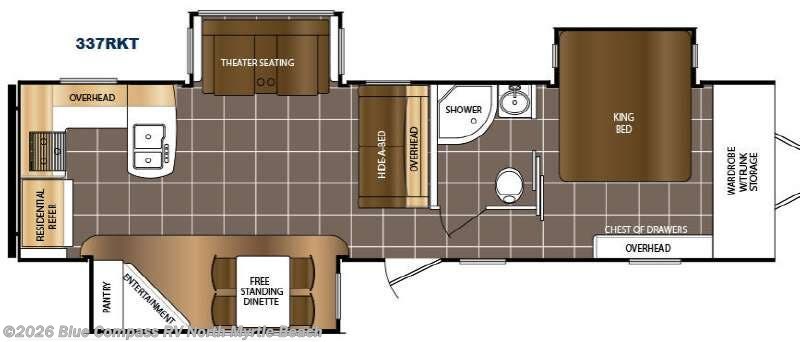 2016 Prime Time LaCrosse 337RKT - Used Travel Trailer For Sale by Blue Compass RV North Myrtle Beach in Longs, South Carolina features Slideout