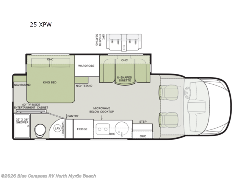 2026 Tiffin Wayfarer 25 XPW - New Class C For Sale by Blue Compass RV North Myrtle Beach in Longs, South Carolina features Slideout