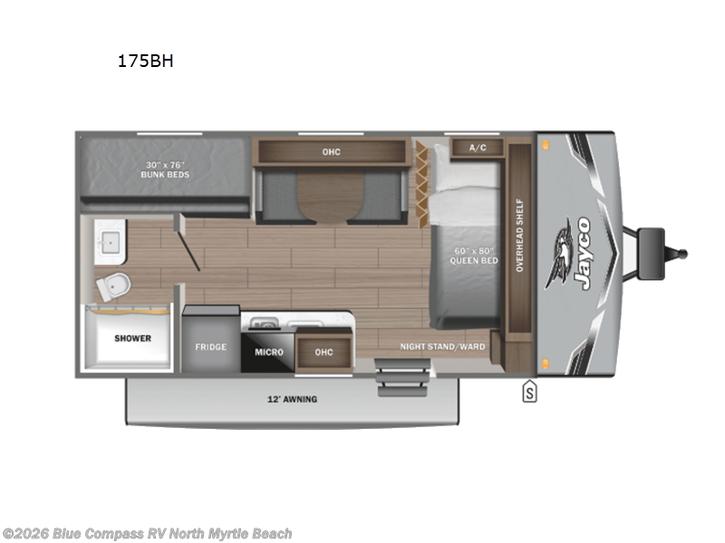2026 Jayco Jay Flight SLX 175BH - New Travel Trailer For Sale by Blue Compass RV North Myrtle Beach in Longs, South Carolina