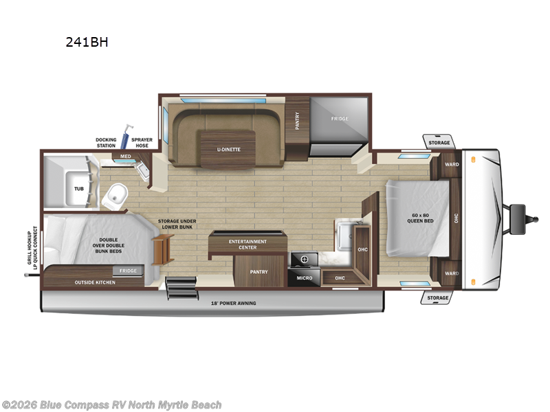 2025 Highland Ridge Range Lite 241BH - Used Travel Trailer For Sale by Blue Compass RV North Myrtle Beach in Longs, South Carolina features Slideout