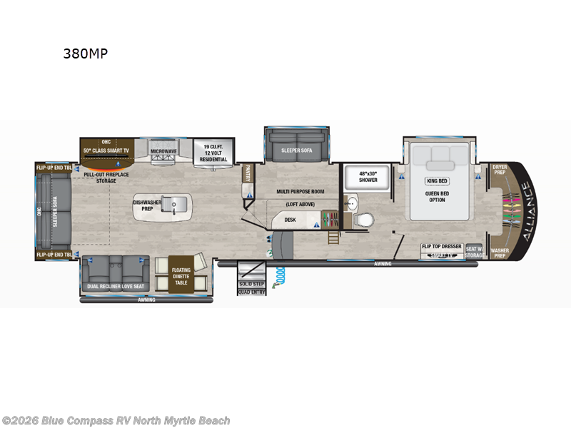 2024 Alliance RV Paradigm 380MP - Used Fifth Wheel For Sale by Blue Compass RV North Myrtle Beach in Longs, South Carolina features Slideout