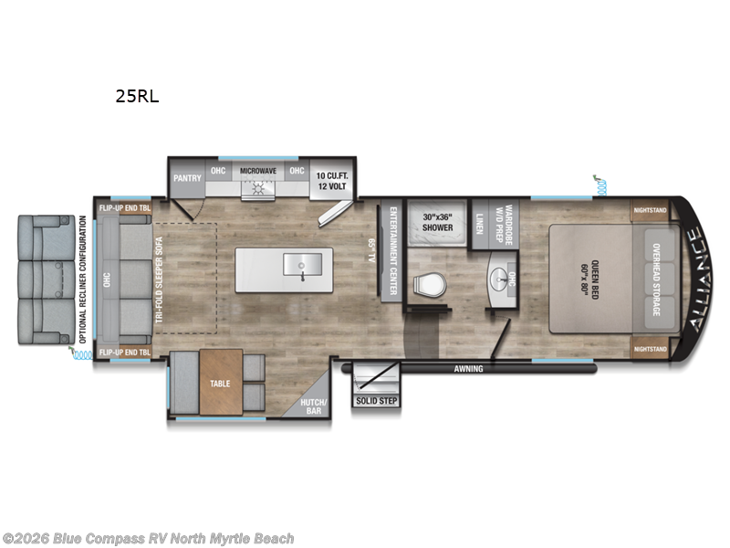 2026 Alliance RV Avenue All-Access 25RL - New Fifth Wheel For Sale by Blue Compass RV North Myrtle Beach in Longs, South Carolina features Slideout