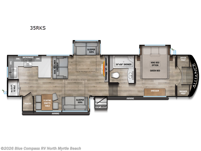 2026 Alliance RV Avenue 35RKS - Used Fifth Wheel For Sale by Blue Compass RV North Myrtle Beach in Longs, South Carolina features Slideout