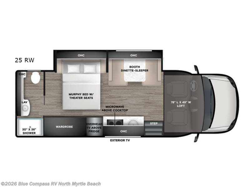 2027 Tiffin Wayfarer 25 RW - New Class C For Sale by Blue Compass RV North Myrtle Beach in Longs, South Carolina features Slideout