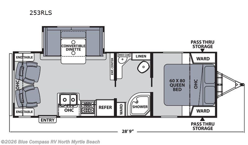 2020 Coachmen Apex 253RLS - Used Travel Trailer For Sale by Blue Compass RV North Myrtle Beach in Longs, South Carolina features Slideout