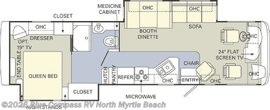 2005 Holiday Rambler Admiral 34 SBD - Used Class A For Sale by Blue Compass RV North Myrtle Beach in Longs, South Carolina