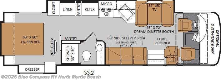 2013 Thor Motor Coach Palazzo 33 2 - Used Class A For Sale by Blue Compass RV North Myrtle Beach in Longs, South Carolina features Slideout