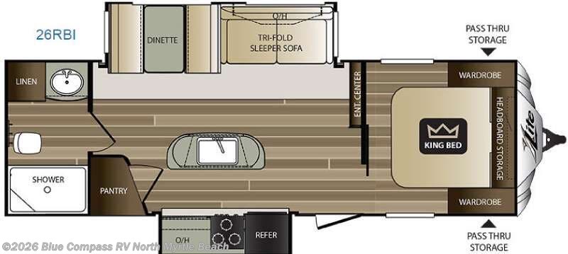 2016 Keystone Cougar X-Lite 26RBI - Used Travel Trailer For Sale by Blue Compass RV North Myrtle Beach in Longs, South Carolina features Slideout