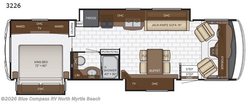 2020 Newmar Bay Star Sport 3226 - Used Class A For Sale by Blue Compass RV North Myrtle Beach in Longs, South Carolina features Slideout