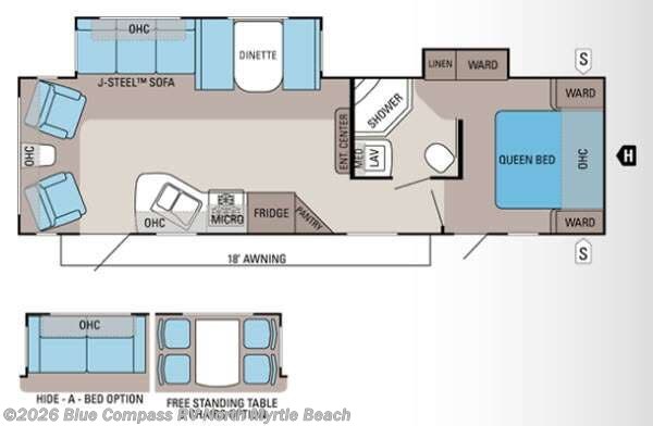 2013 Jayco Jay Flight 29RLDS - Used Travel Trailer For Sale by Blue Compass RV North Myrtle Beach in Longs, South Carolina features Slideout