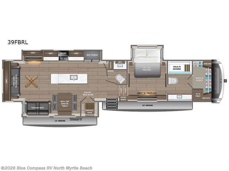 2027 Jayco Pinnacle 39FBRL - New Fifth Wheel For Sale by Blue Compass RV North Myrtle Beach in Longs, South Carolina features Slideout