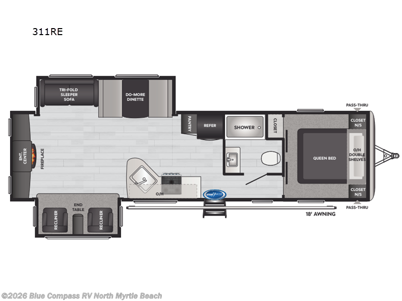 2023 Keystone Springdale 311RE - Used Travel Trailer For Sale by Blue Compass RV North Myrtle Beach in Longs, South Carolina features Slideout