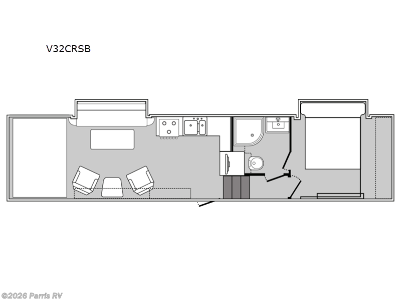 2025 Genesis Supreme Vortex V32CRSB - New Toy Hauler For Sale by Parris RV in Murray, Utah features Slideout