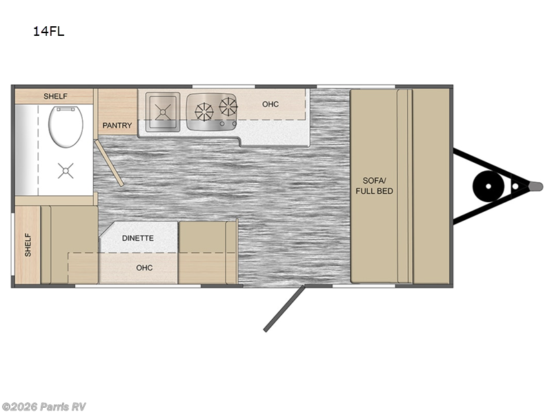 2025 Travel Lite Rove Lite 14FL - New Travel Trailer For Sale by Parris RV in Murray, Utah