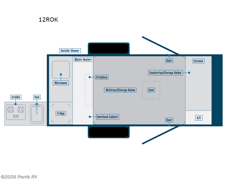 2025 Bontrager Outdoors Compact 12ROK - New Travel Trailer For Sale by Parris RV in Murray, Utah