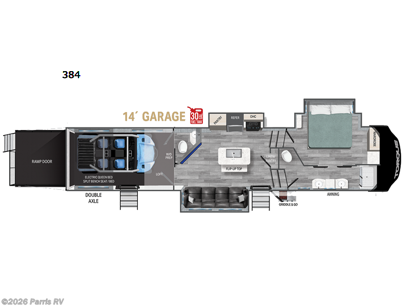 2023 Heartland Torque 384 - Used Toy Hauler For Sale by Parris RV in Murray, Utah features Slideout