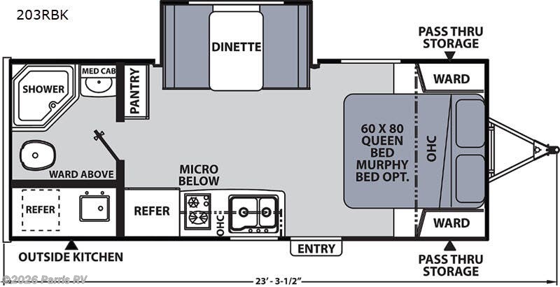2020 Coachmen Apex Nano 203RBK - Used Travel Trailer For Sale by Parris RV in Murray, Utah features Slideout