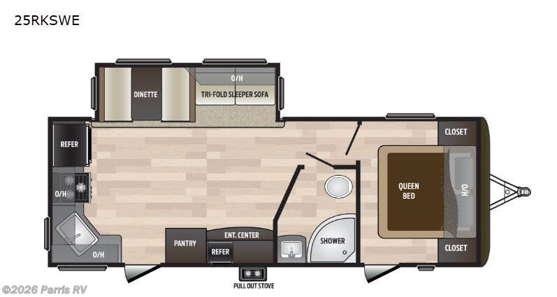 2018 Keystone Hideout 25RKSWE - Used Travel Trailer For Sale by Parris RV in Murray, Utah features Slideout