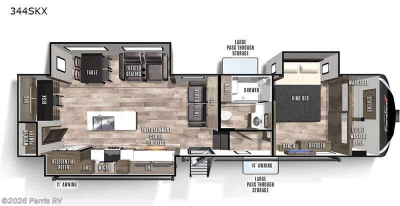 2021 Forest River Cardinal Luxury 344SKX - Used Fifth Wheel For Sale by Parris RV in Murray, Utah features Slideout