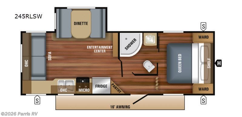 2018 Jayco Jay Flight SLX Western Edition 245RLSW - Used Travel Trailer For Sale by Parris RV in Murray, Utah features Slideout