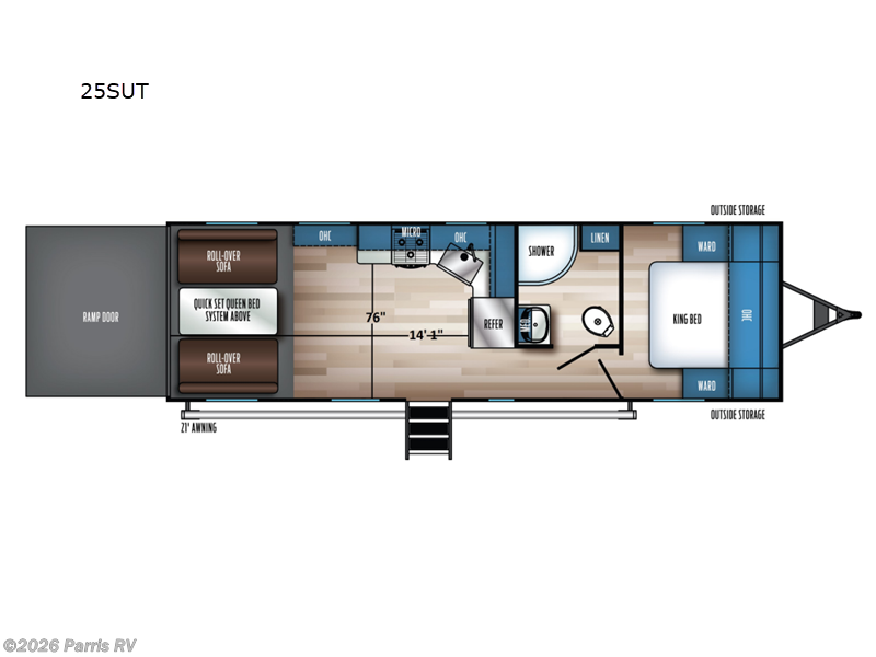 2026 Forest River Cherokee Rogue SUT 25SUT - New Toy Hauler For Sale by Parris RV in Murray, Utah